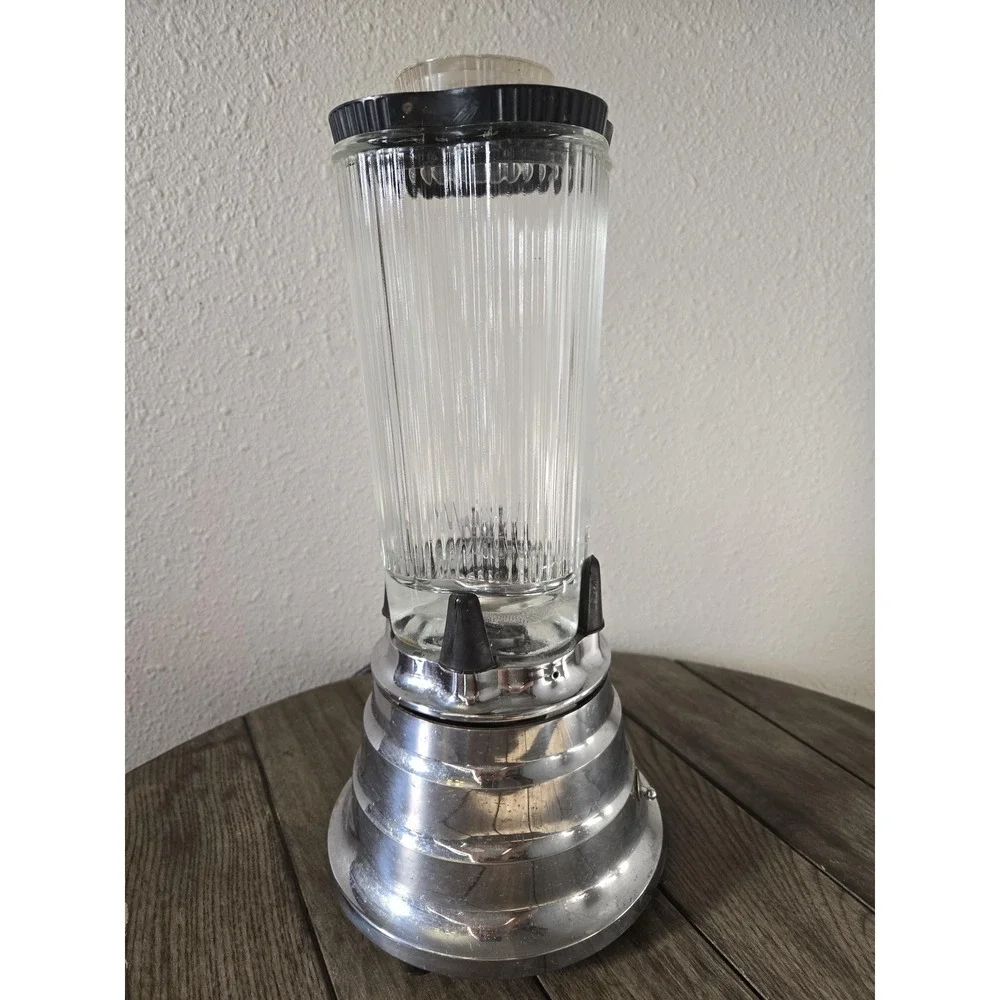 Vintage 1930 Waring Blendor Model SS Beehive Ribbed Blender Jar Works MCM Retro